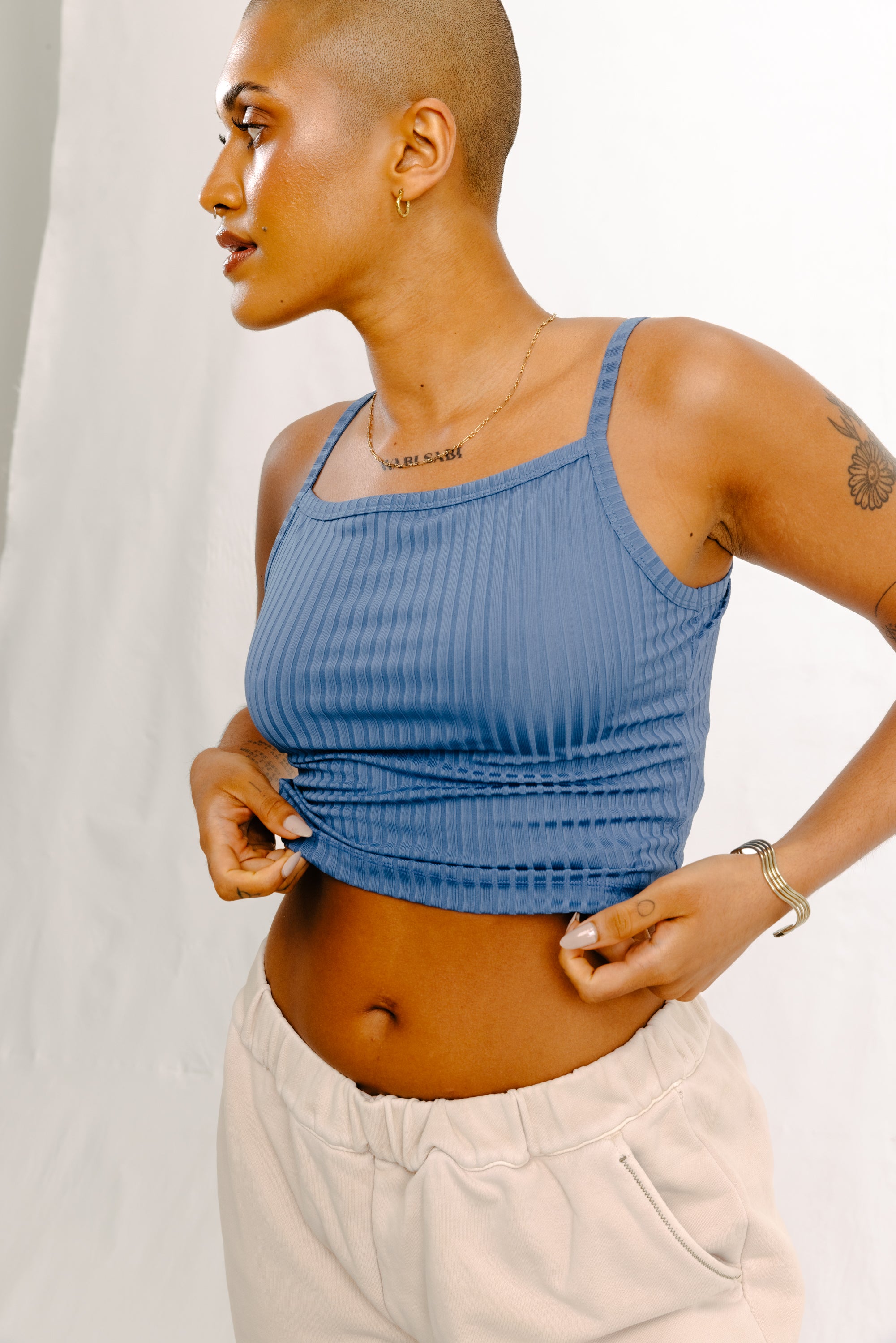 Noodle Strap Crop Top